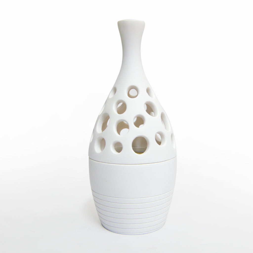 Modern Bottle Bukhoor Burner H7504 White - Orientica